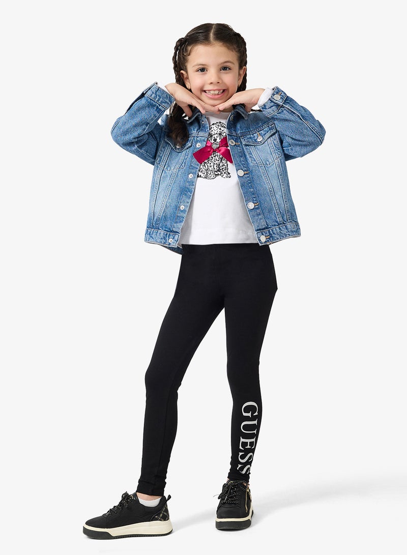 جس بنطلون ضيق مطبوع للأطفال - Image 2